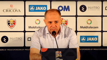 Conferința de presă a selecționerului Serghei Cleșcenco după meciul cu Liechtenstein