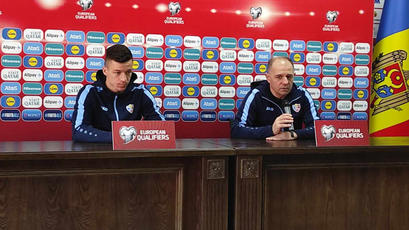 Conferința de presă dinaintea meciului Moldova - Albania. Serghei Cleșcenco și Vadim Rață