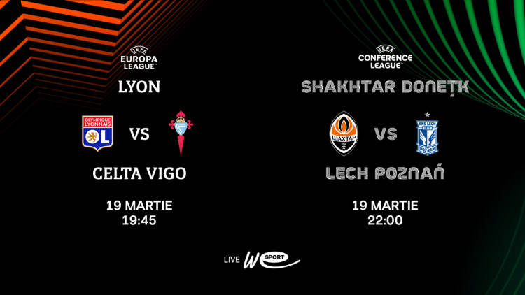 Cupele europene. Lyon - Celta Vigo și Shakhtar Donețk - Lech Poznan, în direct la WE SPORT TV

