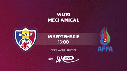 LIVE. Fotbal feminin WU19. Moldova - Azerbaidjan