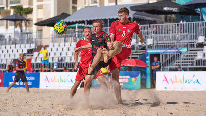 Fotbal pe plajă. Moldova a învins Belgia cu 5-2 și s-a calificat în optimile de finală ale preliminariilor Cupei Mondiale