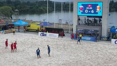 Fotbal pe plajă. Moldova debutează cu o victorie fabuloasă la EURO, 6-0 cu Slovacia!