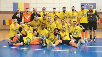 Futsal. Internaționalul moldovean Adrian Lașcu a devenit campion al României!