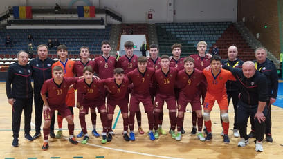Futsal U19. România - Moldova 5-3