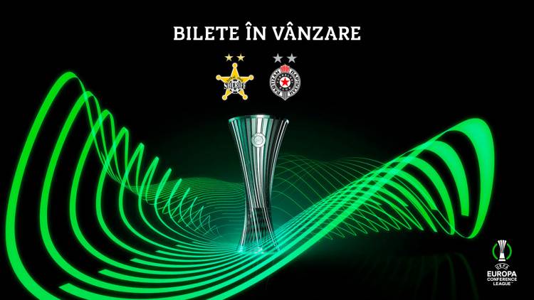 Informații despre bilete la meciul Sheriff – Partizan, din 16 februarie
