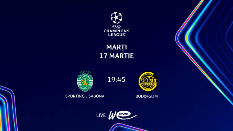 Liga Campionilor la WE SPORT TV. Sporting Lisabona - BODO/GLIMT, meciul serii
