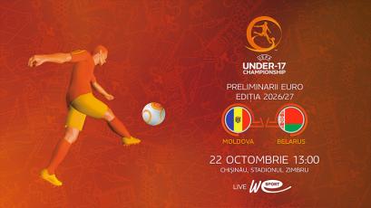 LIVE 13:00. U17. Moldova - Belarus
