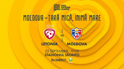Liga Națiunilor. Letonia - Moldova 0-2 (la pauză)