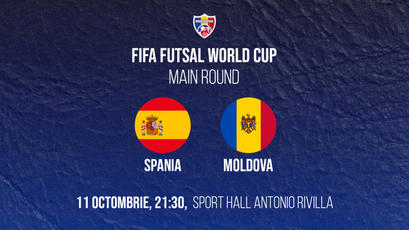 LIVE. Futsal. Spania - Moldova, de la 21:30