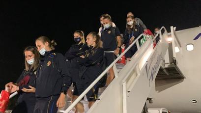 Naționala feminină a Moldovei a revenit acasă după meciul cu Italia