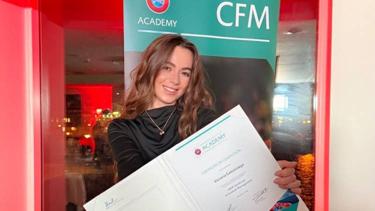 Reprezentanta FMF, Victoria Goțonoaga, a absolvit programul UEFA CFM