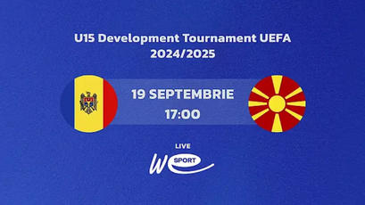 LIVE. U15. Moldova - Macedonia de Nord