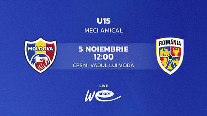 U15. Moldova - România. LIVE 12:00