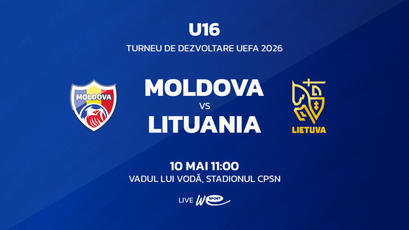 U16. Moldova - Lituania. LIVE la WE SPORT TV
