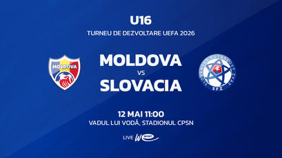 U16. Moldova - Slovacia. LIVE la WE SPORT TV