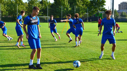 U17. Imagini de la ultimul antrenament al juniorilor înaintea meciului amical cu Armenia

