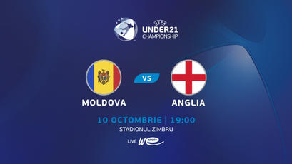 LIVE. U21. Moldova - Anglia