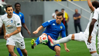 Victor Stînă, primul gol al sezonului pentru Kapaz PFC  (video)