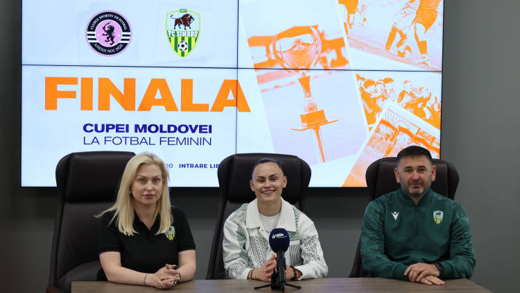 Fotbal feminin. Finala Cupei Moldovei. Conferința de presă a echipei Zimbru