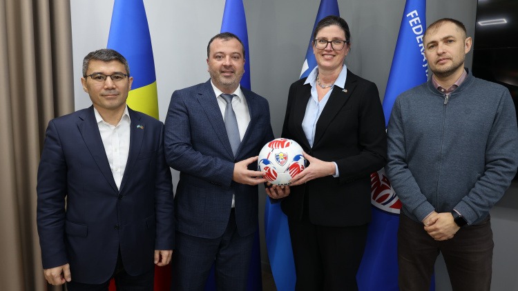 Ambasadorii Suediei și Kazahstanului, în vizită la Federația Moldovenească de Fotbal