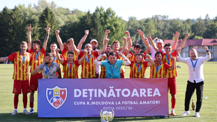 ATF Anenii Noi, deținătoarea Cupei Republicii Moldova la fotbal amator, ediția 2025/26!