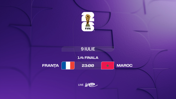 Campionatul Mondial 2026. 1/4 de finală: Franța - Maroc, LIVE la WE SPORT TV