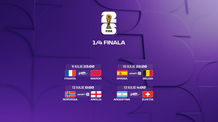 Campionatul Mondial 2026. Programul sferturilor de finală 