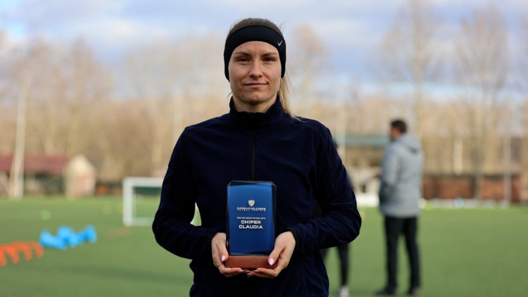 Claudia Chiper a primit trofeul pentru fotbalista anului 2025