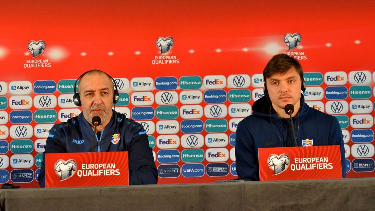 Conferința de presă dinaintea meciului Moldova - Feroe. Roberto Bordin și Alexandru Epureanu