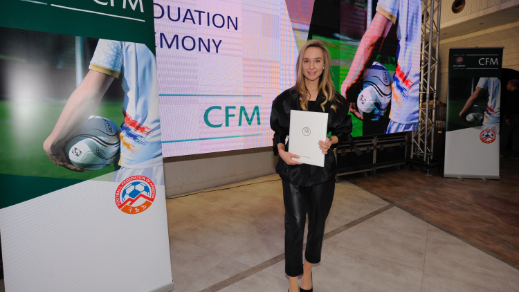 Reprezentanta FMF, Cristina Braga, a absolvit programul UEFA Certificate in Football Management