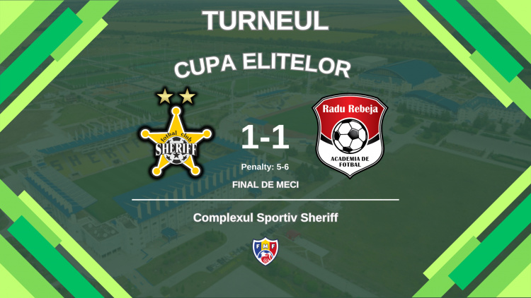 Cupa Elitelor 2025. AFRR-LIMPS câștigă duelul cu FC Sheriff la loviturile de departajare 