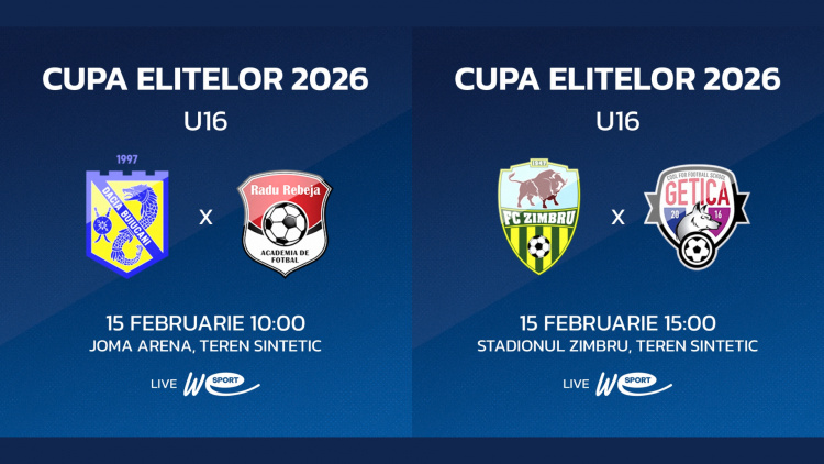 Cupa Elitelor, ediția 2026. Programul meciurilor de duminică, etapa 2