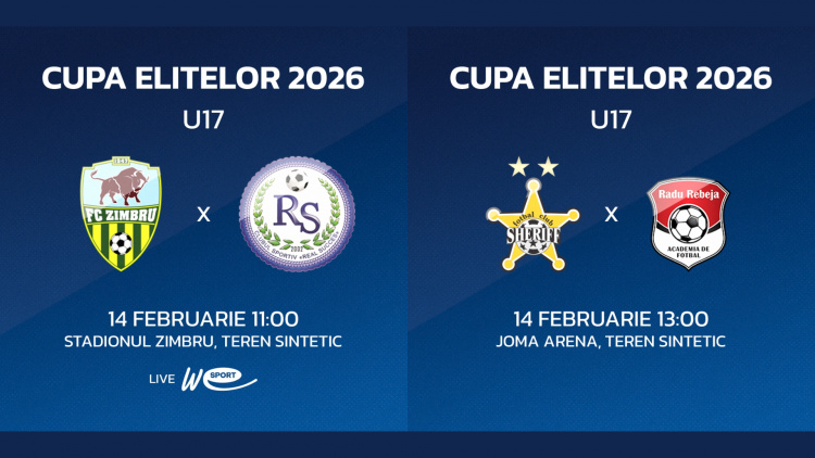 Cupa Elitelor, ediția 2026. Programul meciurilor de sâmbătă, etapa 2