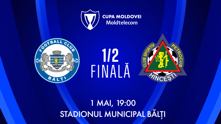 LIVE. Cupa Moldovei Moldtelecom. CSF Bălți - FC Petrocub