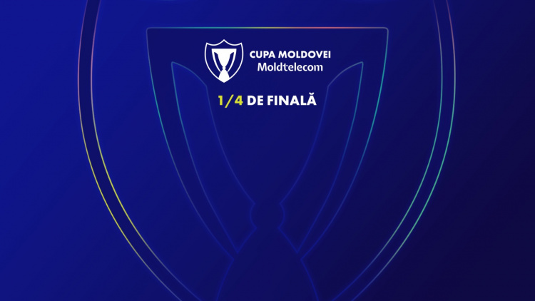 Cupa Moldovei Moldtelecom. A fost stabilit programul meciurilor din sferturile de finală
