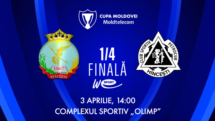 LIVE. Cupa Moldovei Moldtelecom. FC Stăuceni - FC Petrocub