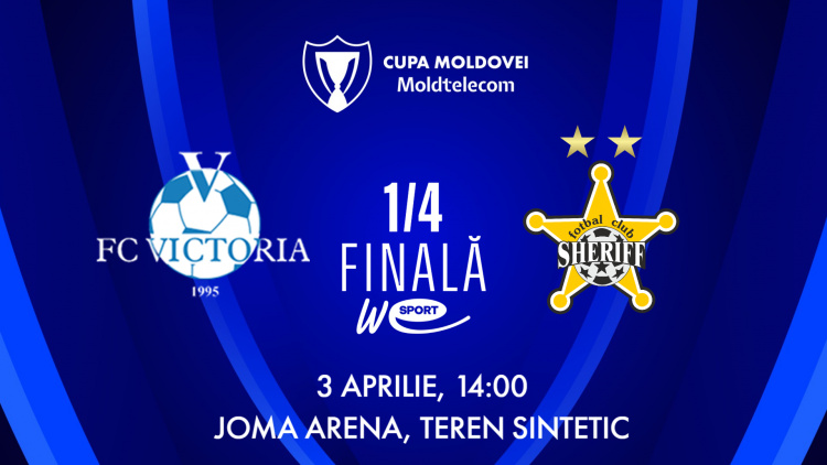 LIVE. Cupa Moldovei Moldtelecom. FC Victoria - FC Sheriff