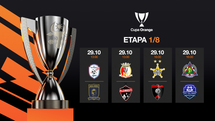 Cupa Orange. Programul partidelor din ziua a 2-a a optimilor de finală
