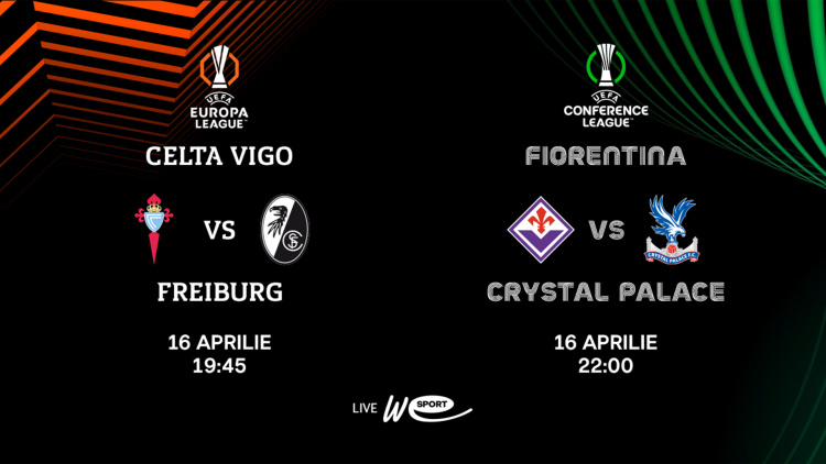 Cupele europene. Celta Vigo - Freiburg și Fiorentina - Crystal Palace, în direct la WE SPORT TV
