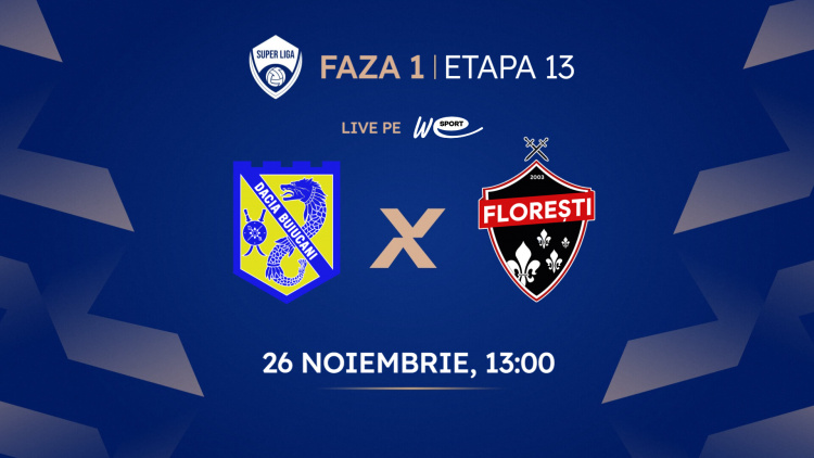 Live 13:00. Dacia Buiucani - FC Floreşti