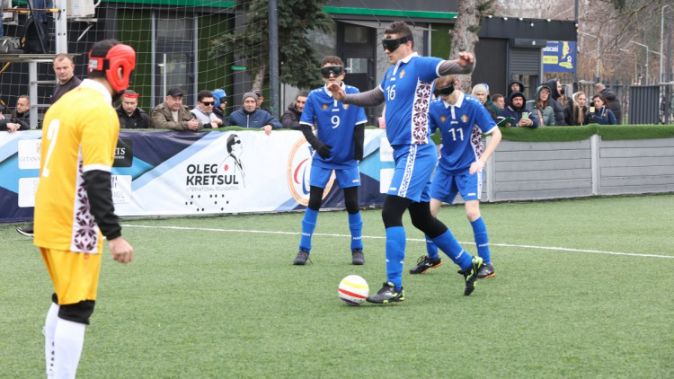 Echipa Chișinău-1 - campioană națională la mini-fotbal pentru nevăzători
