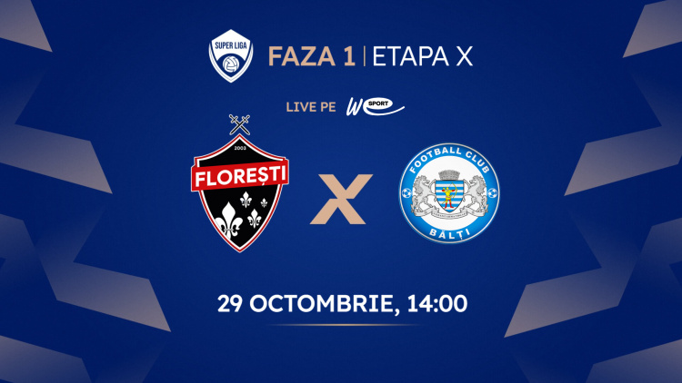 LIVE. FC Florești - CSF Bălți