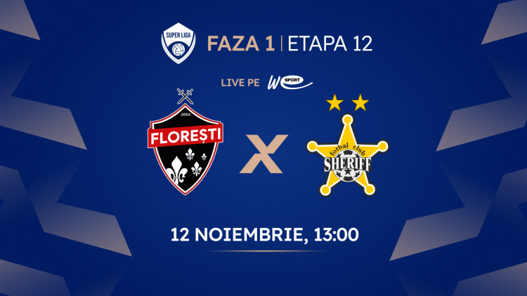 LIVE. FC Florești - FC Sheriff