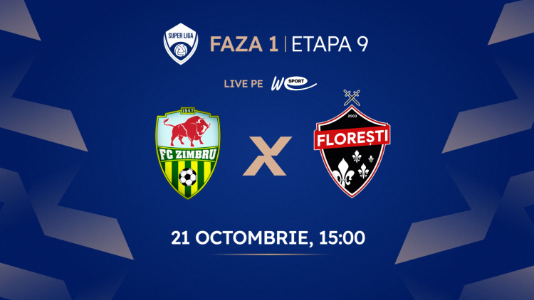 LIVE. FC Zimbru - FC Florești