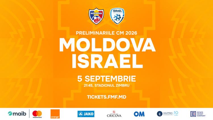 FMF a pus în vânzare biletele pentru meciul Moldova - Israel