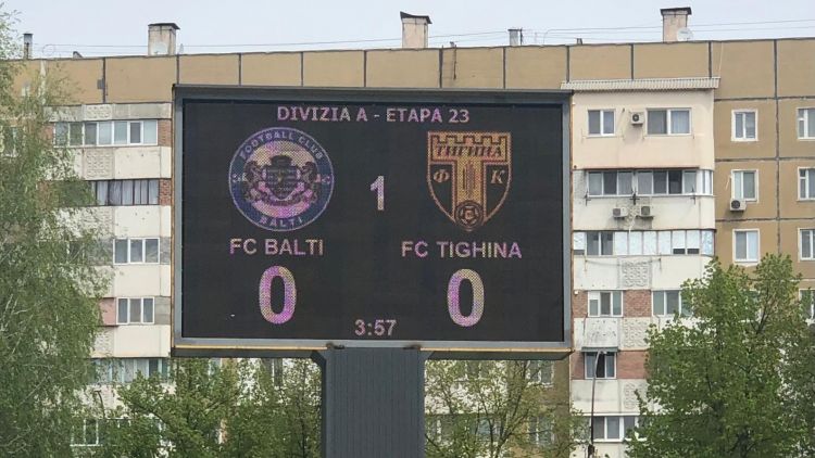 FMF a instalat tabela de marcaj la stadionul din Bălți