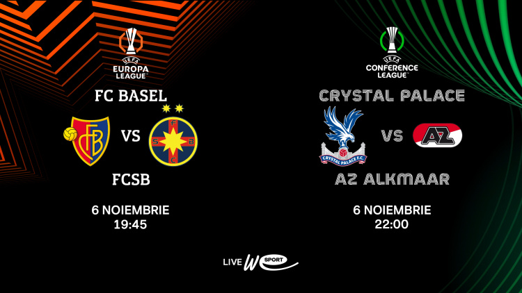 2 meciuri din Europa League și Conference League, în direct la WE SPORT TV