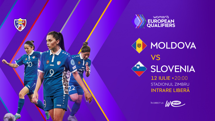 Fotbal feminin. Acces gratuit la meciul Moldova-Slovenia