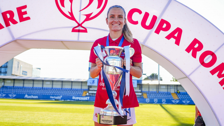 Fotbal feminin. Claudia Chiper a câștigat Cupa României cu Farul Constanța (video)