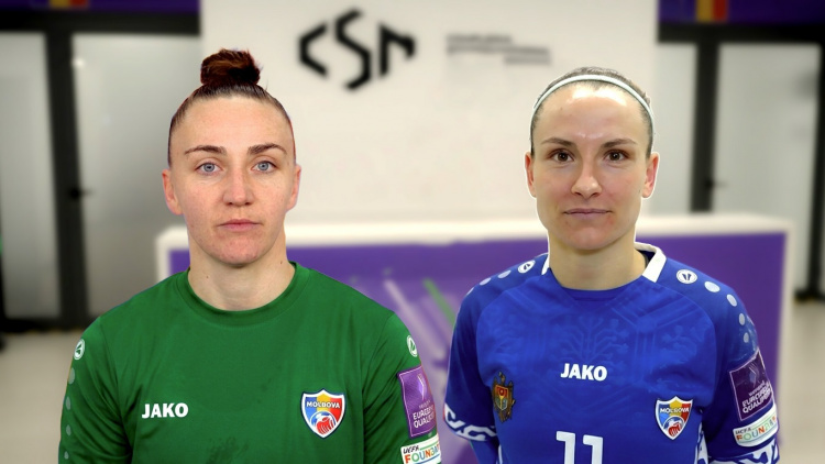 Fotbal feminin. Declarațiile jucătoarelor Claudia Chiper și Natalia Munteanu după meciul cu România
